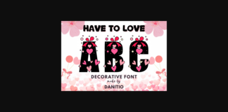 Have to Love Font Poster 1