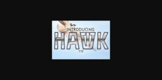 Hawk Font Poster 1