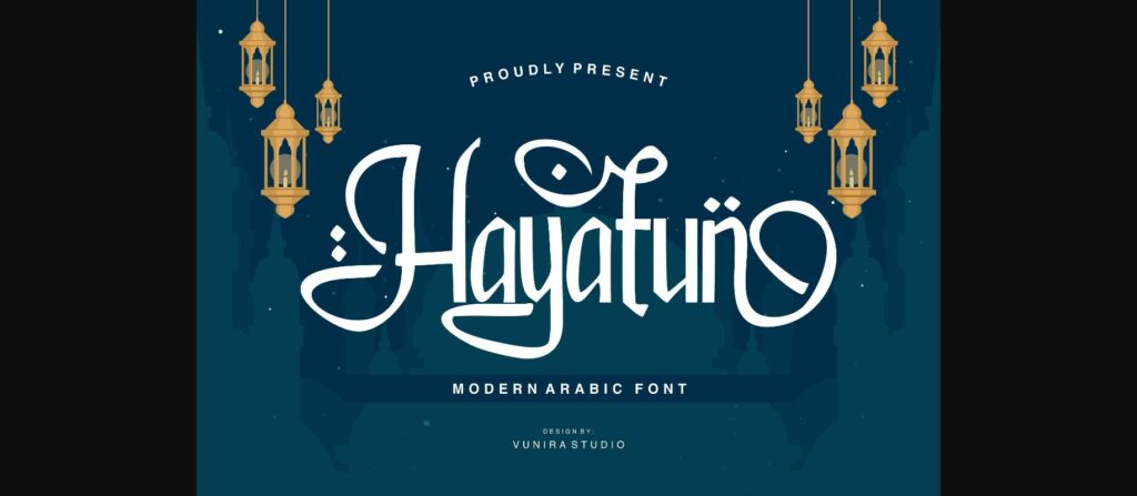 Hayatun Font Poster 3