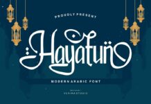 Hayatun Font Poster 1