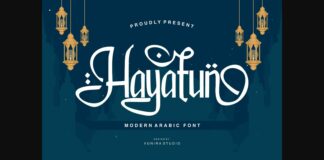 Hayatun Font Poster 1