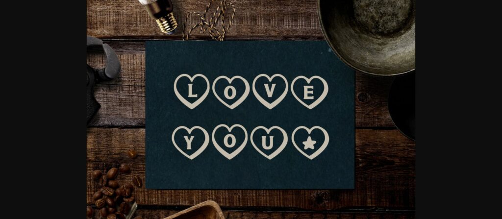 Heart Font Poster 6