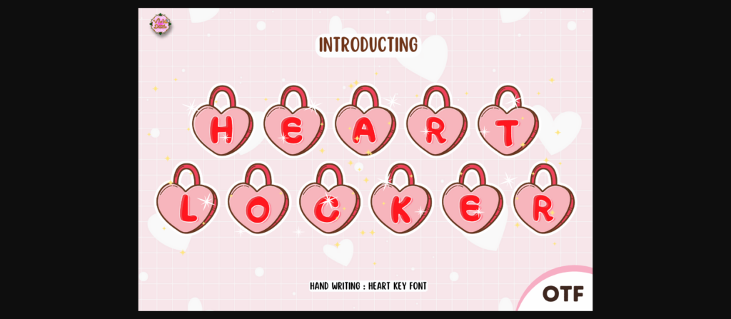 Heart Locker Font Poster 3