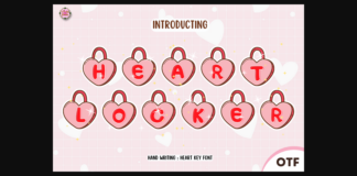 Heart Locker Font Poster 1
