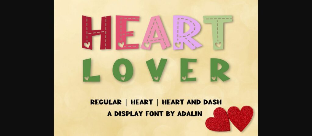 Heart Lover Font Poster 3