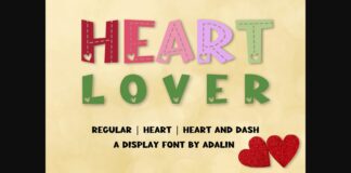 Heart Lover Font Poster 1