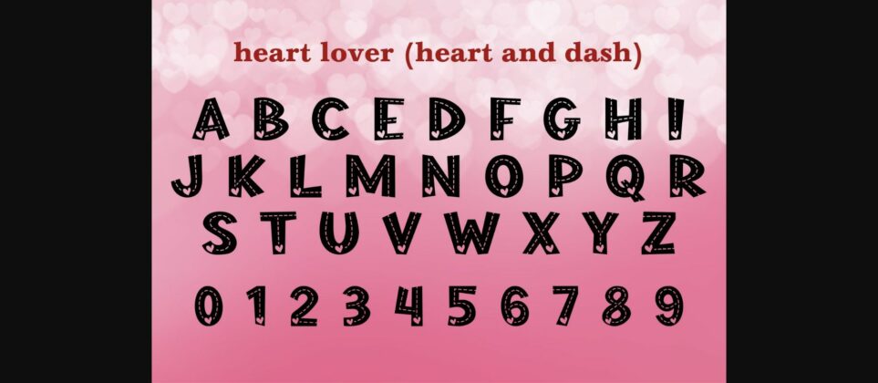 Heart Lover Font Poster 4