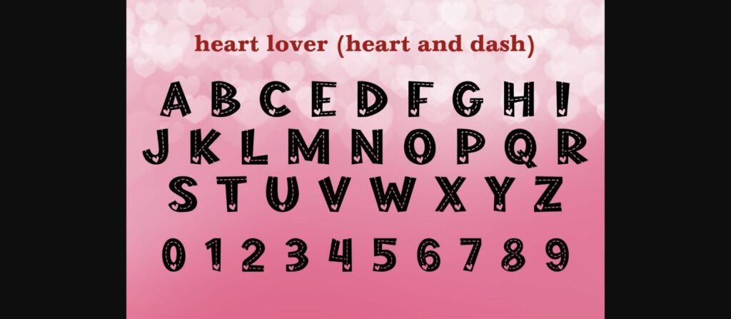 Heart Lover Font Poster 2