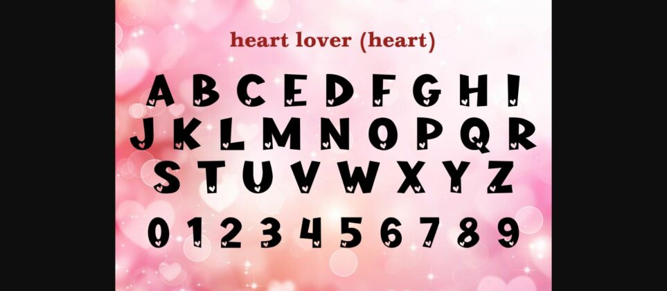 Heart Lover Font Poster 5