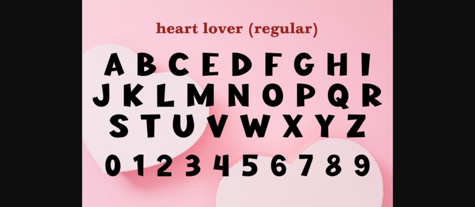 Heart Lover Font Poster 6