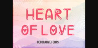 Heart of Love Font Poster 1