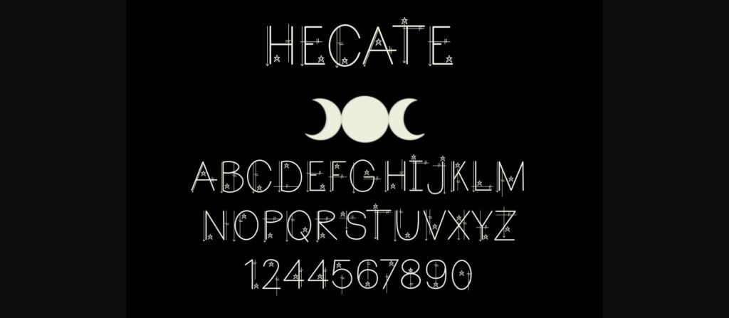 Hecate Font Poster 4