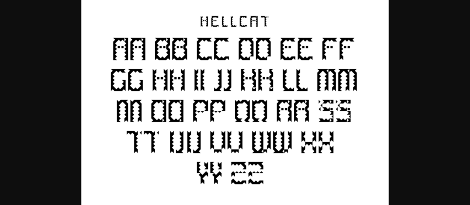 Hellcat Font Poster 4