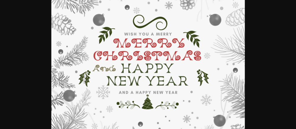 Hello Christmas Font Poster 2