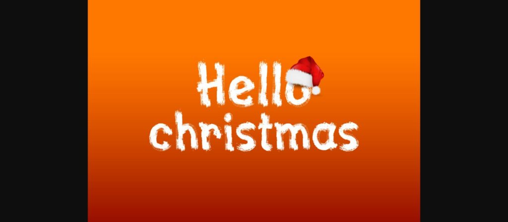 Hello Christmas Font Poster 3