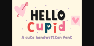 Hello Cupid Font Poster 1