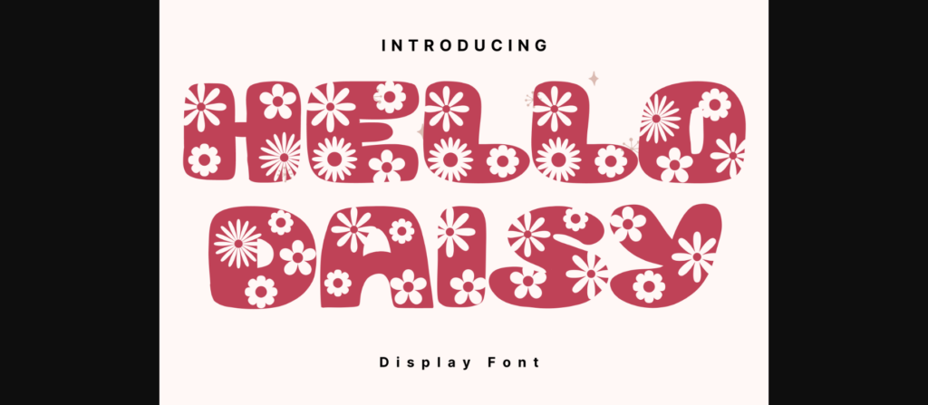 Hello Daisy Font Poster 3