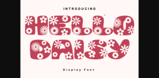 Hello Daisy Font Poster 1