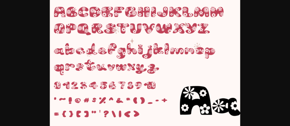 Hello Daisy Font Poster 2