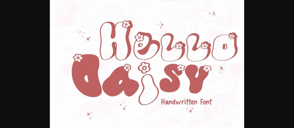 Hello Daisy Font Poster 1