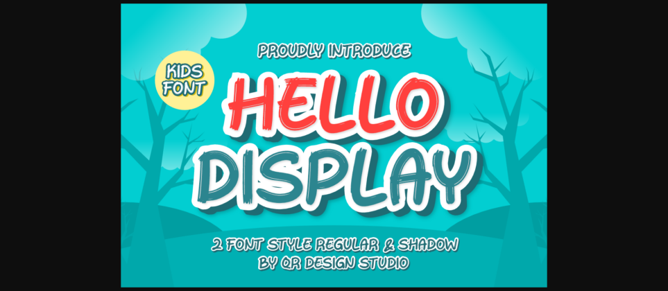 Hello Display Font Poster 3