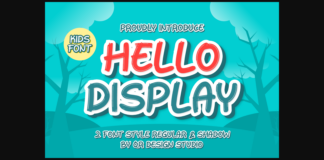 Hello Display Font Poster 1