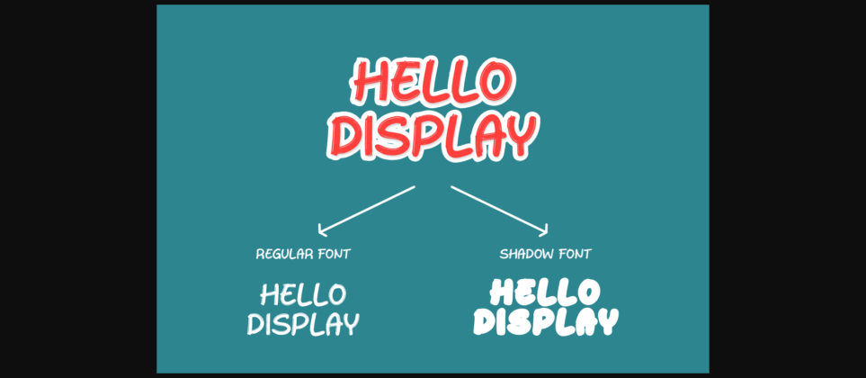 Hello Display Font Poster 6