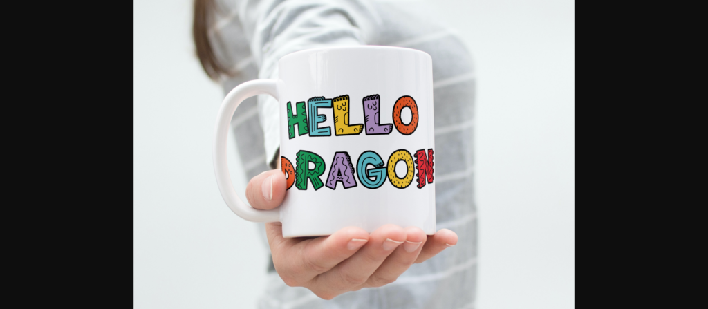 Hello Dragon Font Poster 5