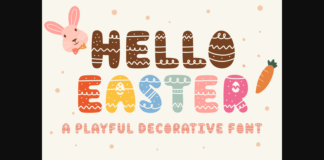 Hello Easter Font Poster 1