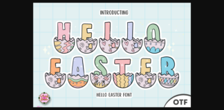 Hello Easter Font Poster 1