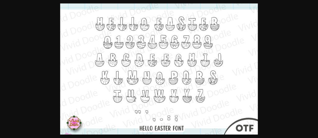 Hello Easter Font Poster 4