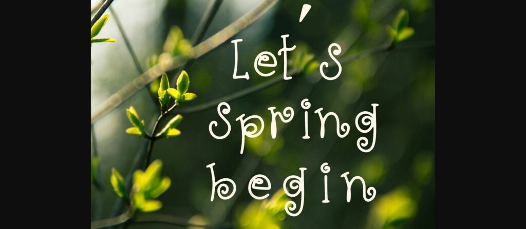 Hello Spring Font Poster 8