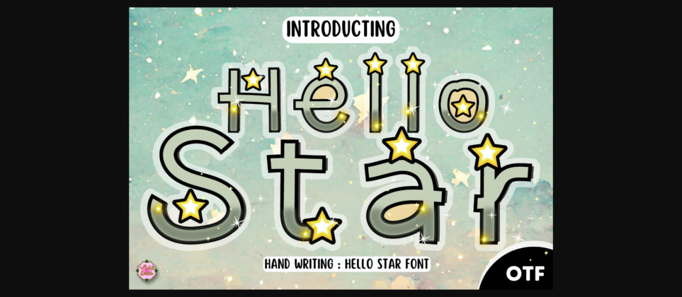 Hello Star Font Poster 3