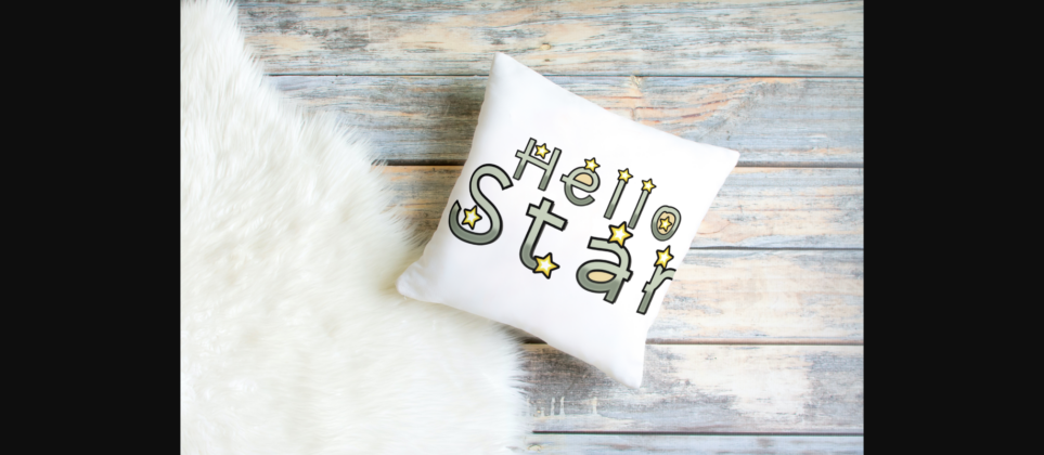 Hello Star Font Poster 5