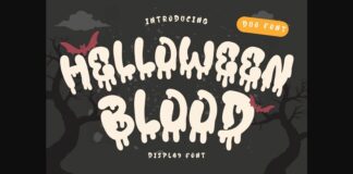 Helloween Blood Font Poster 1