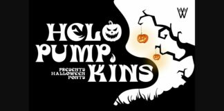 Helo Pumpkins Font Poster 1