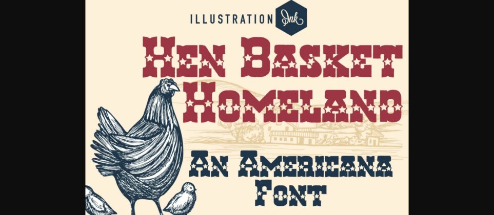 Hen Basket Homeland Font Poster 3