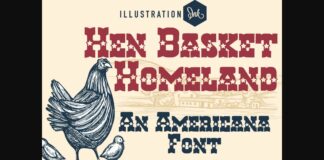 Hen Basket Homeland Font Poster 1