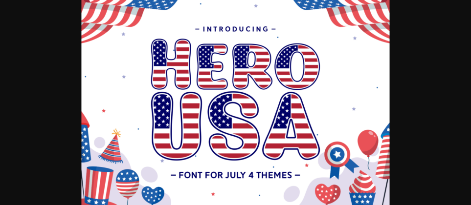 Hero Usa Font Poster 3