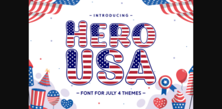 Hero Usa Font Poster 1