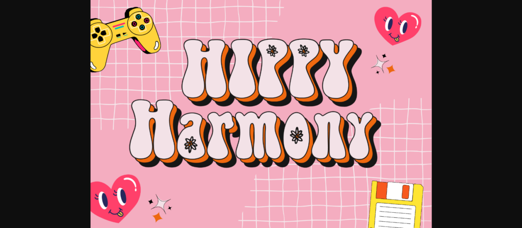 Hippy Harmony Font Poster 3