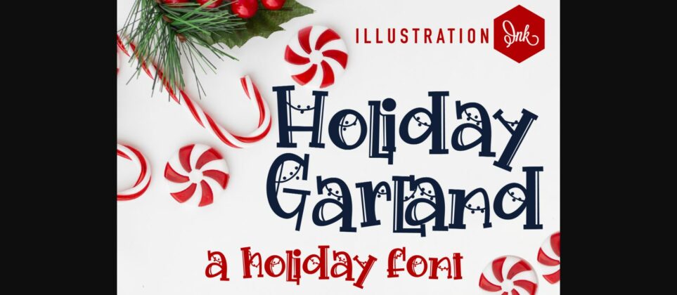 Holiday Garland Font Poster 3