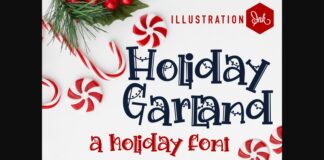 Holiday Garland Font Poster 1