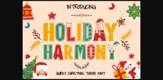 Holiday Harmony Font Poster 1