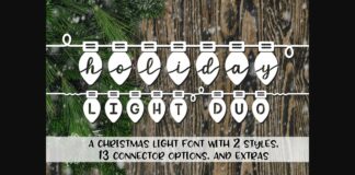 Holiday Light Duo Font Poster 1