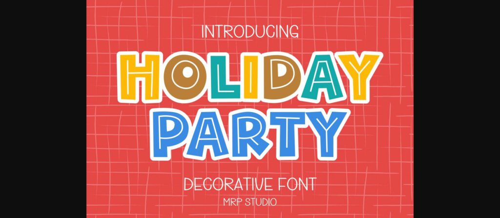 Holiday Party Font Poster 3