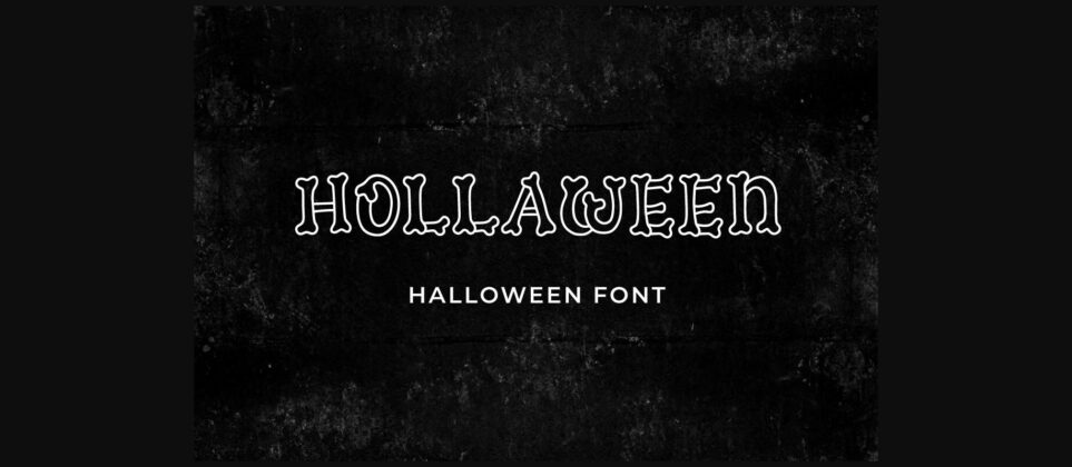 Hollaween Font Poster 3