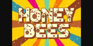 Honey Bees Font Poster 1