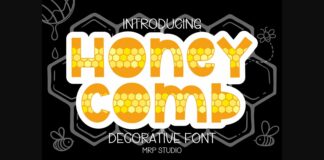 Honeycomb Font Poster 1