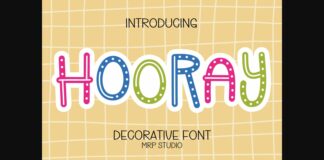 Hooray Font Poster 1